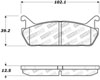 Stoptech 308.04580 | StopTech Street Brake Pads Mazda Protege Front Caliper Cast# 22-14, Rear; 1990-1994 Alternate Image 1