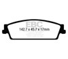 EBC ud1707 | 15+ Cadillac Escalade 6.2 2WD Ultimax2 Rear Brake Pads; 2015-2023 Alternate Image 5