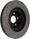 Stoptech 128.47018L | StopTech Subaru Outback Sport Cross Drilled Brake Rotor, Front Left; 2001-2005 Alternate Image 3