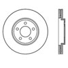 Stoptech 127.61072R | StopTech Mercury Grand Marquis Sport Drilled/Slotted Rotor, Front Right; 2003-2011 Alternate Image 2