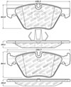 Stoptech 309.10610 | StopTech Sport Brake Pads BMW Z4, Front; 2009-2010 Alternate Image 2