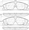 Stoptech 308.16110 | StopTech Street Brake Pads Ford Flex 352mm Front Disc, Front; 2013-2018 Alternate Image 2