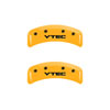 MGP 39002SVTCYL | 4 Caliper Covers Engraved Front & Rear Vtech Yellow Finish Black Char 2001 Acura TL; 2002-2003 Alternate Image 6