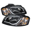 SPYDER 5071934 | Spyder Audi A3 DRL LED Projector Headlights - Black - (PRO-YD-AA306-LTDRL-BK); 2006-2008 Alternate Image 1