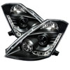 SPYDER 5032225 | Spyder Nissan 350Z ( HID Version ) DRL LED Projector Headlights - Black - (PRO-YD-N350Z02-HID-DRL-BK); 2003-2005 Alternate Image 1