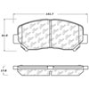 Stoptech 308.16400 | StopTech Street Brake Pads Dodge Dart, Front; 2013-2015 Alternate Image 1