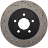 Stoptech 128.61087R | StopTech Ford Mustang Sport Cross Drilled Brake Rotor, Rear Right; 2005-2014 Alternate Image 7