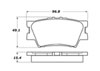 Stoptech 308.12120 | StopTech Street Brake Pads Lexus ES350, Rear; 2007-2015 Alternate Image 1