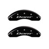 MGP 12199SDR1BK | 4 Caliper Covers Engraved Front & Rear With out stripes/Dart Black finish silver ch; 2013-2016 Alternate Image 1