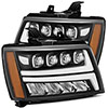 AlphaRex 880288 | Chevy Avalanche NOVA LED Proj Headlights Plank Style Matte Black w/Activ Light/DRL; 2007-2013 Alternate Image 1