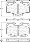 Stoptech 308.06110 | StopTech Street Brake Pads Toyota T100, Front; 1993-1998 Alternate Image 1