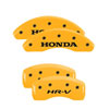 MGP 20217SHRVYL | 4 Caliper Covers Engraved Front Honda Engraved Rear HR-V Yellow finish black ch; 2016-2021 Alternate Image 7