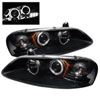 SPYDER 5009623 | Spyder Chrysler Sebring 4Dr & Convertible (Does Not Fit 2Dr Coupe) Halo LED ( Replaceable LEDs ) Projector Headlights - Black - (PRO-YD-CSEB01-HL-BK); 2001-2003 Alternate Image 2