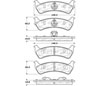 Stoptech 308.06250 | StopTech Street Brake Pads Jeep Grand Wagoneer, Rear; 1993-1993 Alternate Image 1