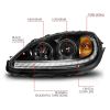 ANZO 121571 | 05-13 Chevrolet Corvette Projector Headlights w/switchback & Sequential LED - Black Amber; 2005-2013 Alternate Image 3