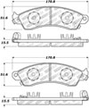 Stoptech 305.04120 | StopTech Street Select Brake Pads Pontiac Firebird, Front; 1989-1989 Alternate Image 1