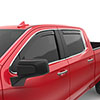 EGR 571691 | 2019 Chevy 1500 Crew Cab In-Channel Window Visors - Dark Smoke Alternate Image 4