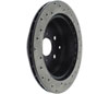 Stoptech 128.44041R | StopTech Toyota Previa Sport Cross Drilled Brake Rotor, Rear Right; 1991-1997 Alternate Image 6