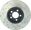 Stoptech 128.33059R | StopTech Volkswagen Golf Sport Cryo Cross Drilled Rotor, Front Right; 1998-2006 Alternate Image 6