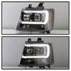 SPYDER 5085986 | Spyder 07-14 Chevy Suburban/1500/2500/Tahoe V2 Projector Headlights All Blk PRO-YD-CSUB07V2-DRL-BKV2; 2007-2014 Alternate Image 8