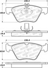 Stoptech 308.07400 | StopTech Street Brake Pads Mercedes-Benz E320, Front; 1996-2003 Alternate Image 1