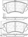 Stoptech 308.14040 | StopTech Street Brake Pads Chevrolet Equinox, Front; 2016-2016 Alternate Image 2