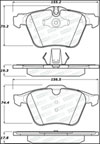 Stoptech 308.12400 | StopTech Street Brake Pads Volvo S80 315mm Front Disc, Front; 2013-2015 Alternate Image 1