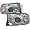 SPYDER 5009791 | Spyder Dodge Dakota 1PC Halo LED ( Replaceable LEDs ) Projector Headlights - Chrome - (PRO-YD-DDAK97-C); 1997-2004 Alternate Image 2