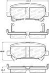 Stoptech 308.18060 | StopTech Street Brake Pads GMC Canyon, Rear; 2015-2017 Alternate Image 1