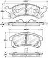 Stoptech 309.05060 | StopTech Sport Brake Pads Pontiac Grand Am WS6 Perf Pkg, Front; 1990-1990 Alternate Image 2