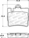 Stoptech 308.08480 | StopTech Street Brake Pads Mercedes-Benz CL600, Rear; 2001-2002 Alternate Image 1