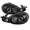 SPYDER 5009906 | Spyder Dodge Neon Halo LED ( Replaceable LEDs ) Projector Headlights - Black - (PRO-YD-DN00-HL-BK); 2000-2002 Alternate Image 2