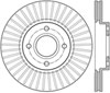 Stoptech 126.61110SR | StopTech Ford Fiesta Sport Slotted Brake Rotor, Front Right; 2014-2016 Alternate Image 1