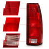 ANZO 311301 | 1988-1999 Chevy C1500 Taillight Red/Clear Lens (OE Replacement); 1988-1999 Alternate Image 2