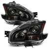 SPYDER 9035494 | xTune Nissan Maxima Amber Crystal Headlights - Black; 2009-2012 Alternate Image 1