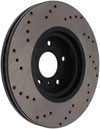 Stoptech 128.42080L | StopTech Infiniti EX37 Sport Cross Drilled Brake Rotor, Front Left; 2013-2013 Alternate Image 7