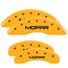 MGP 32002SMOPYL | 4 Caliper Covers Engraved Front & Rear Mopar Yellow Finish Black Char 2004 Chrysler Pacifica; 2004-2008 Alternate Image 1