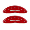 MGP 20201SHOHRD | 4 Caliper Covers Engraved Front Honda Engraved Rear H Logo Red finish silver ch; 2012-2014 Alternate Image 1