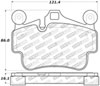 Stoptech 309.11350 | StopTech Sport Brake Pads Porsche Cayman Ceramic Disc, Rear; 2006-2016 Alternate Image 2