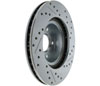 Stoptech 227.47012R | StopTech Subaru Forester C-Tek Sport Drilled & Slotted Rotor; 1998-2002 Alternate Image 1