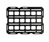 Builtright Industries 201011 | BuiltRight Industries 10in x 7.5in Tech Plate Steel Mounting Panel - Black Alternate Image 1