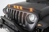 AVS 753060 | 2007-2018 Jeep Wrangler JK Aeroskin Low Profile Hood Shield w/ Lights - Black; 2007-2018 Alternate Image 6