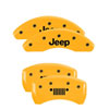 MGP 42007SJPLYL | 4 Caliper Covers Engraved Front JEEP Engraved Rear JEEP Grill logo Yellow finish black ch; 2012-2012 Alternate Image 6