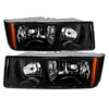 SPYDER 9029561 | Xtune Chevy Avalanche w/ Body Cladding Only 02-06 OEM Headlights - OEM (Black) HD-JH-CAVA02-AM-BK; 2002-2006 Alternate Image 1