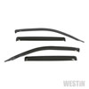 Westin 72-44480 | 2017 Honda Ridgeline Wade Slim Wind Deflector 4pc - Smoke; 2017-2017 Alternate Image 3