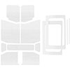 DEI 50180 | 18-23 Jeep Wrangler JL 4-Door Boom Mat Complete Headliner Kit - 13 Piece - White; 2018-2023 Alternate Image 1