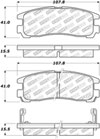 Stoptech 305.03830 | StopTech Street Select Brake Pads Chrysler Sebring, Rear; 1995-2005 Alternate Image 1