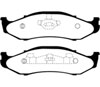 EBC dp61255 | 97-99 Jeep Cherokee 2.5 82mm High Rotors Greenstuff Front Brake Pads; 1997-1999 Alternate Image 1