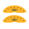 MGP 10146SFRDYL | 4 Caliper Covers Engraved F & R Oval Logo/Ford Yellow Finish Black Char 2005 Ford Excursion; 2003-2005 Alternate Image 3