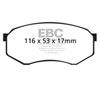 EBC dp41317r | 92-93 Toyota Pick-Up Extra Cab Yellowstuff Front Brake Pads; 1992-1993 Alternate Image 6